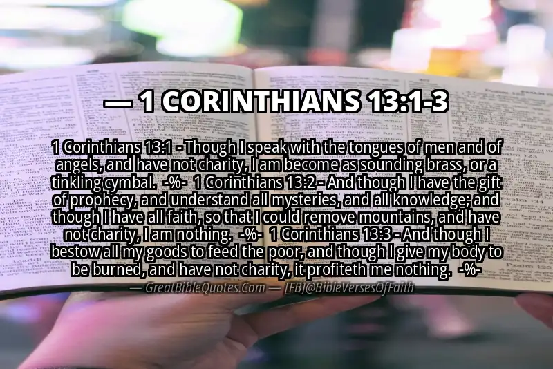 Image for 1 CORINTHIANS 13:1-3 Bible verse