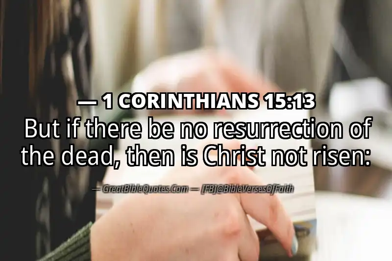 1 CORINTHIANS 15:13 Verse