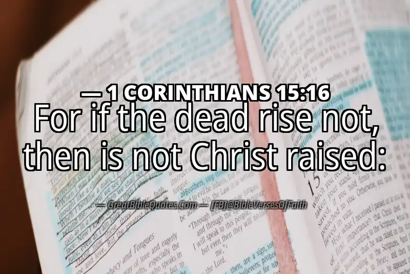 1 CORINTHIANS 15:16 Verse