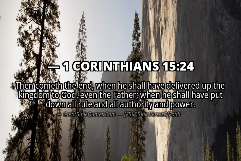 1 CORINTHIANS 15:24 Verse