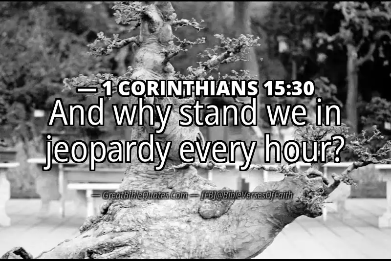 1 CORINTHIANS 15:30 Verse