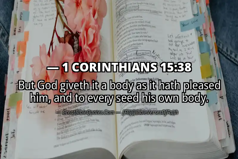 Bible verse: 1 CORINTHIANS 15:38 Image