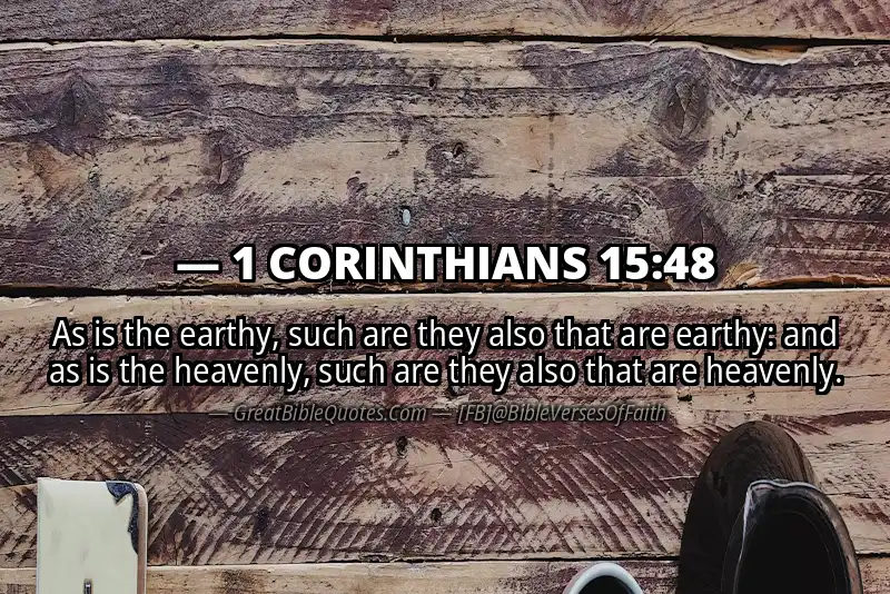 1 CORINTHIANS 15:48 Verse