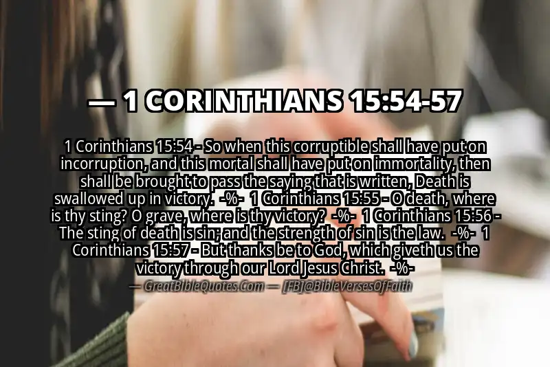 Image for 1 CORINTHIANS 15:54-57 Bible verse