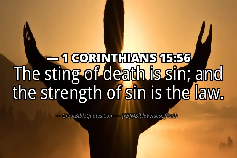 1 CORINTHIANS 15:56 Verse Image