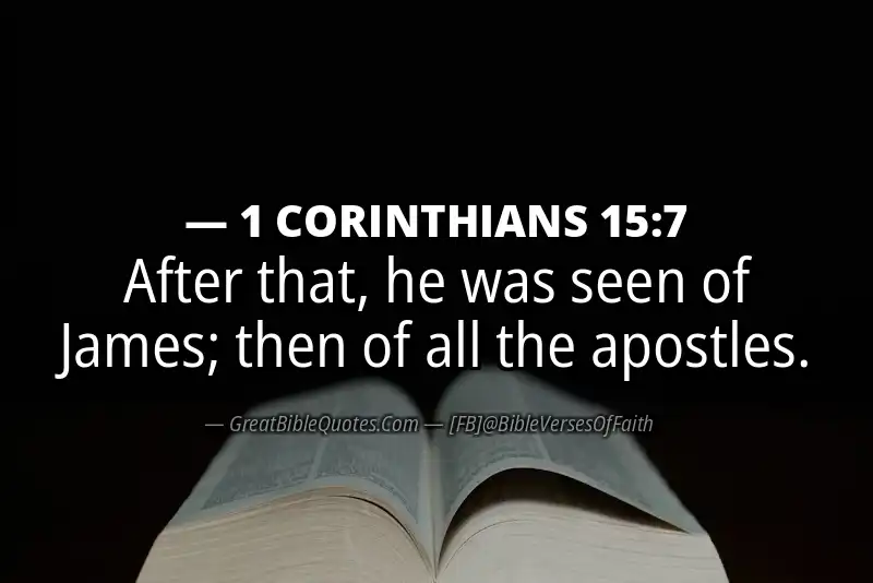 1 CORINTHIANS 15:7 Verse