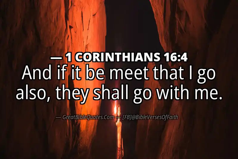 1 CORINTHIANS 16:4 Verse
