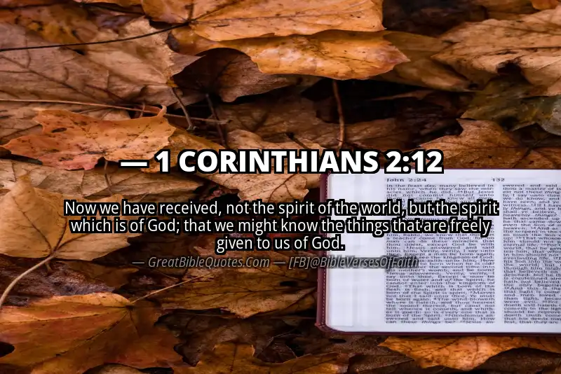 1 CORINTHIANS 2:12 Verse