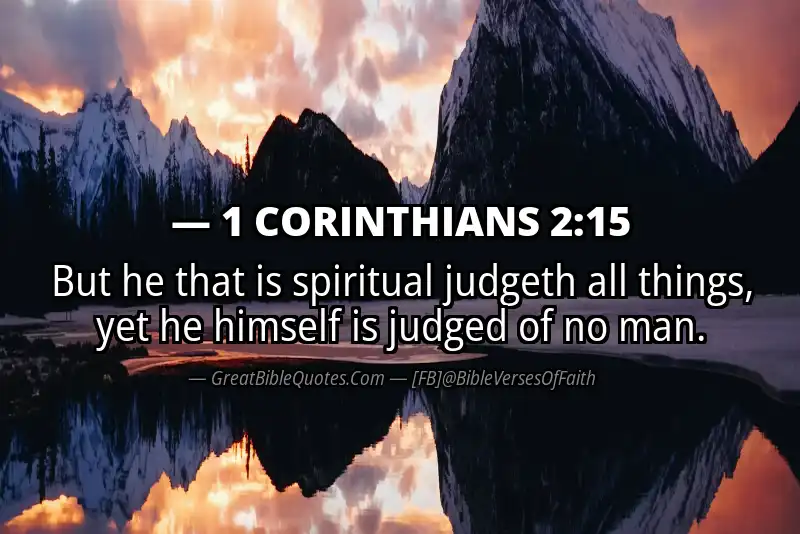 1 CORINTHIANS 2:15 Verse