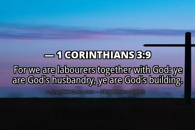1 CORINTHIANS 3:9 Verse