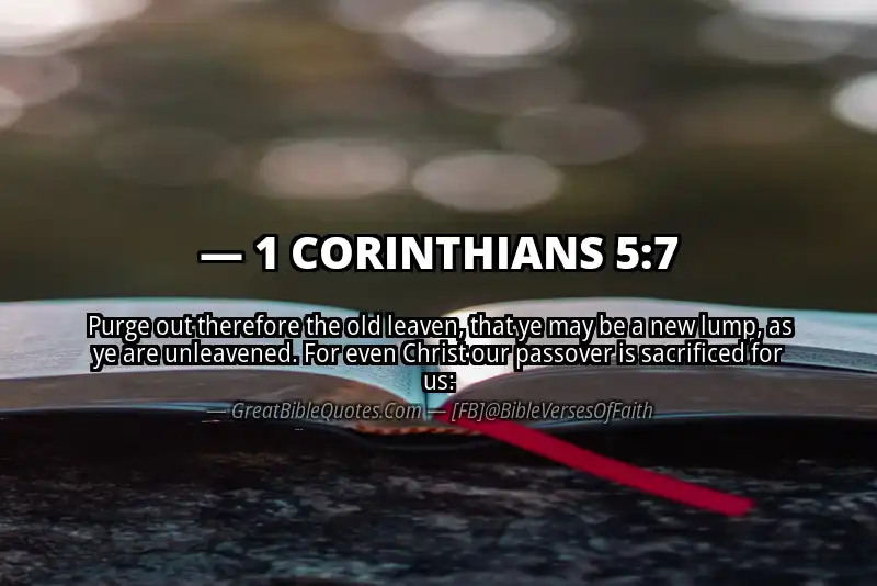 Bible verse: 1 CORINTHIANS 5:7 Image