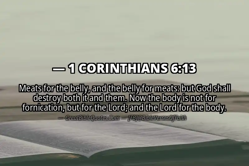1 CORINTHIANS 6:13 Verse
