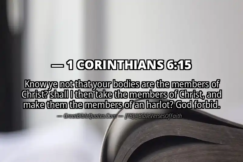 1 CORINTHIANS 6:15 Verse