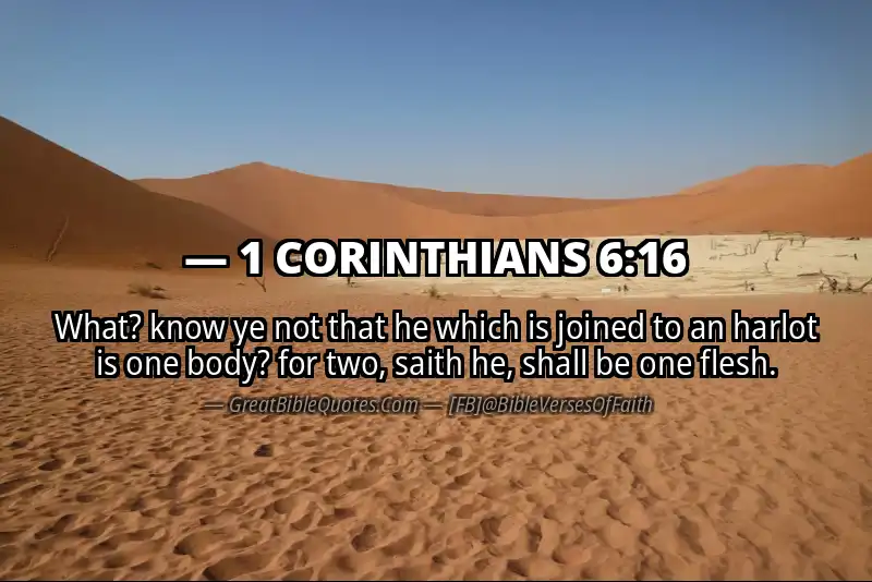1 CORINTHIANS 6:16 Verse