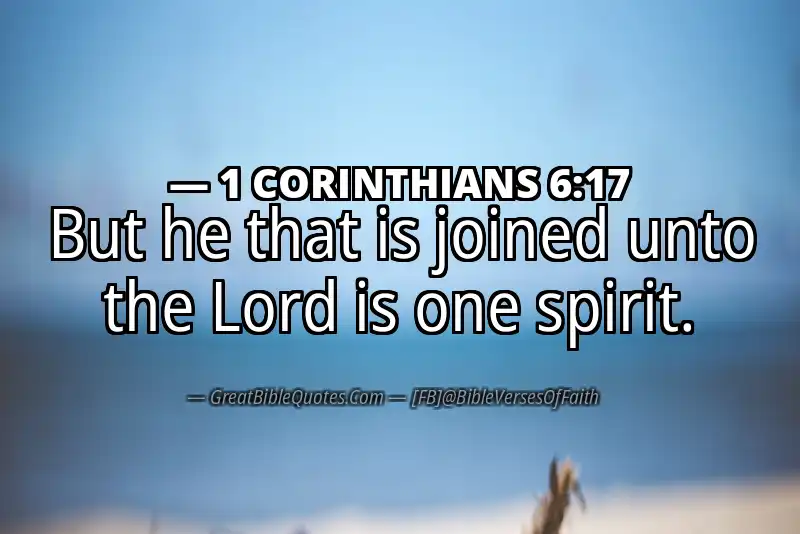 1 CORINTHIANS 6:17 Verse