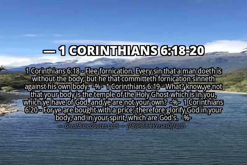 Image for 1 CORINTHIANS 6:18-20 Bible verse