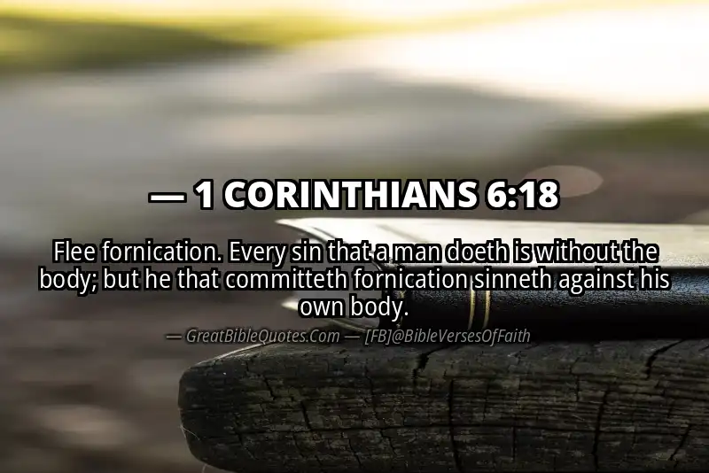 1 CORINTHIANS 6:18 Verse