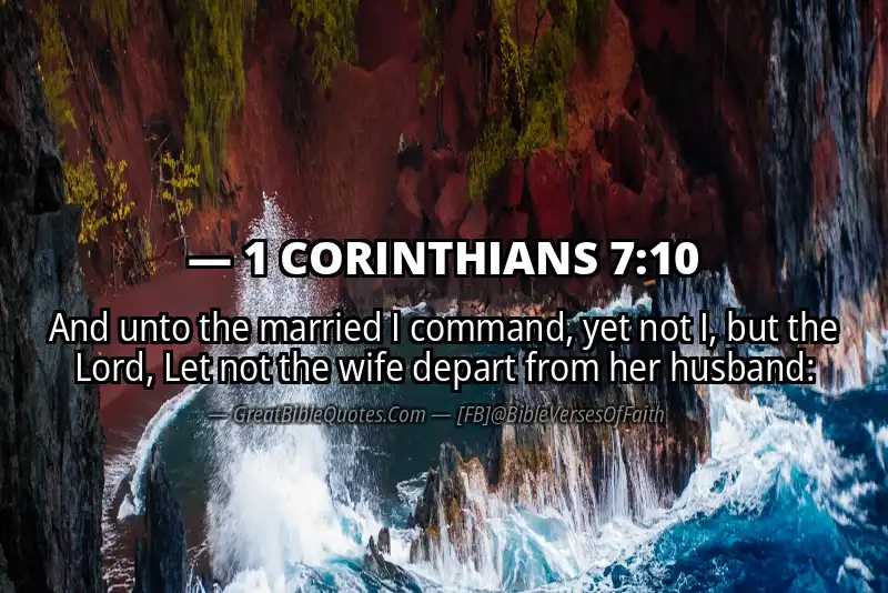 1 CORINTHIANS 7:10 Verse