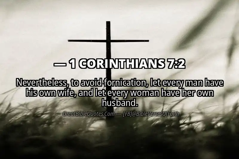 1 CORINTHIANS 7:2 Verse