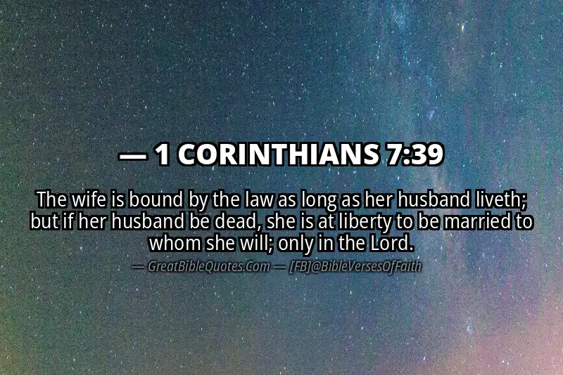 1 CORINTHIANS 7:39 Verse