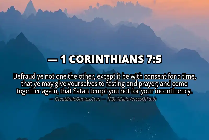 Bible verse: 1 CORINTHIANS 7:5 Image