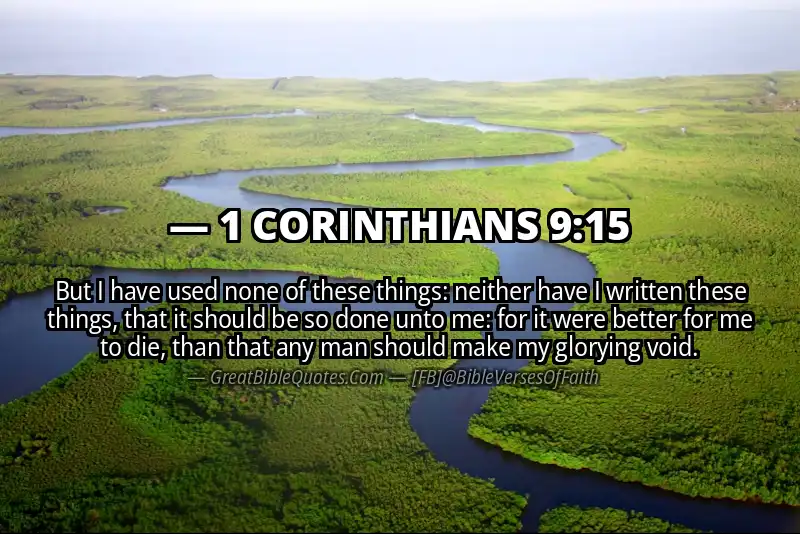 1 CORINTHIANS 9:15 Verse Image