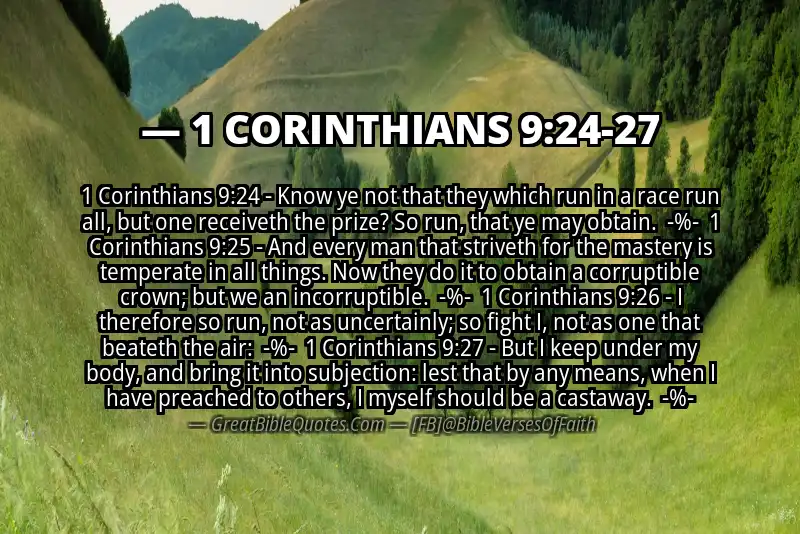 Image for 1 CORINTHIANS 9:24-27 Bible verse