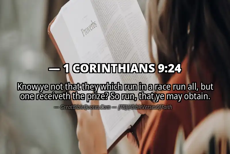 1 CORINTHIANS 9:24 Verse