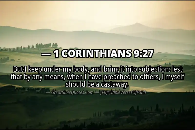 1 CORINTHIANS 9:27 Verse