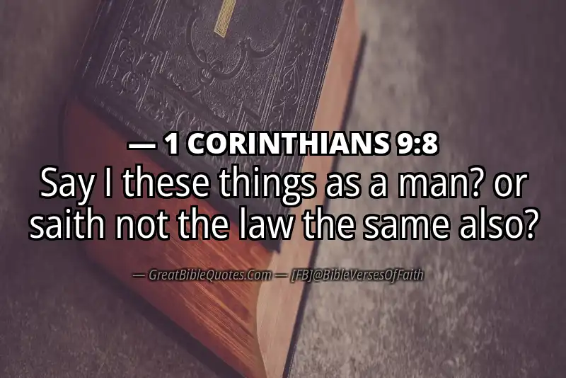 1 CORINTHIANS 9:8 Verse