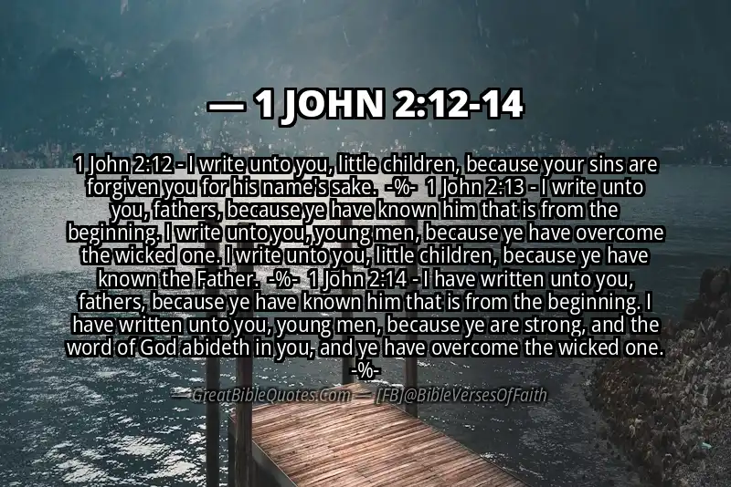 Image for 1 JOHN 2:12-14 Bible verse