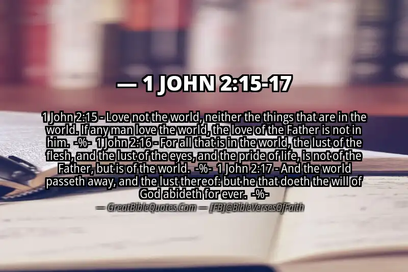 Image for 1 JOHN 2:15-17 Bible verse