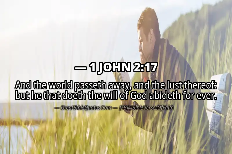 Bible verse: 1 JOHN 2:17 Image