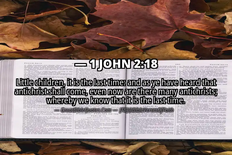 Bible verse: 1 JOHN 2:18 Image