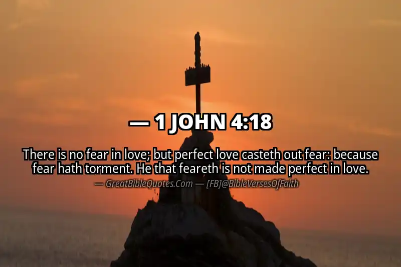 Bible verse: 1 JOHN 4:18 Image