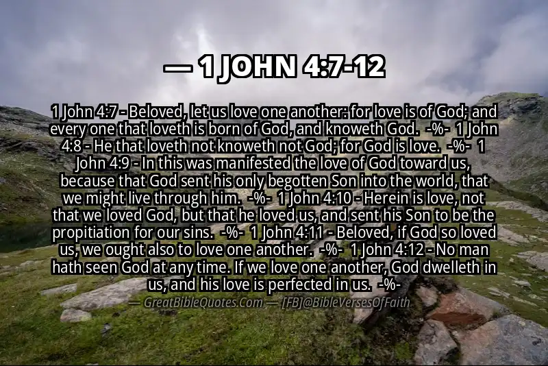Image for 1 JOHN 4:7-12 Bible verse
