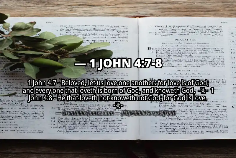 Image for 1 JOHN 4:7-8 Bible verse