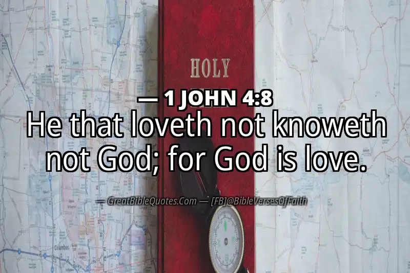 1 JOHN 4:8 Verse