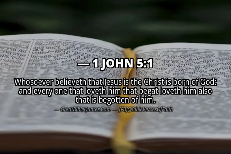 Bible verse: 1 JOHN 5:1 Image