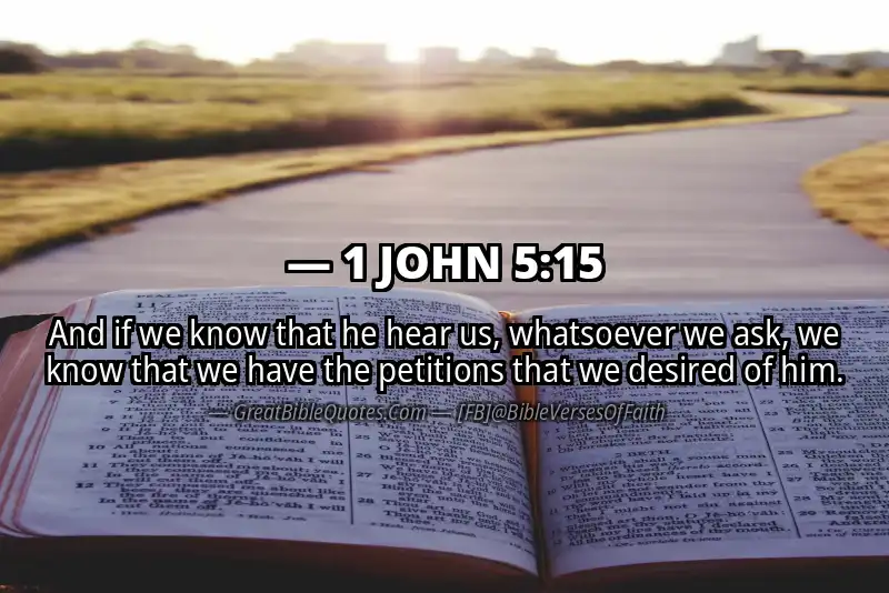 1 JOHN 5:15 Verse