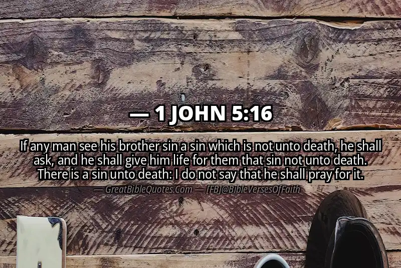 Bible verse: 1 JOHN 5:16 Image