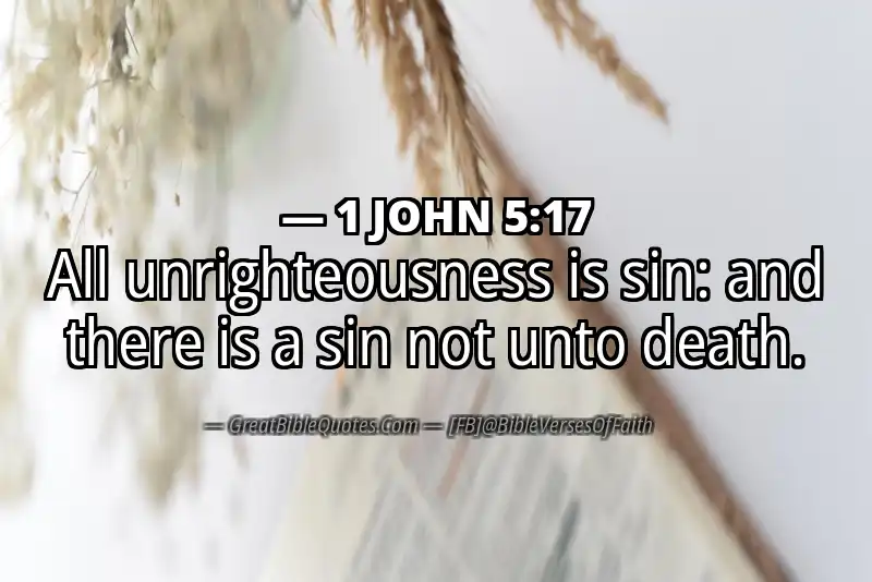 Bible verse: 1 JOHN 5:17 Image