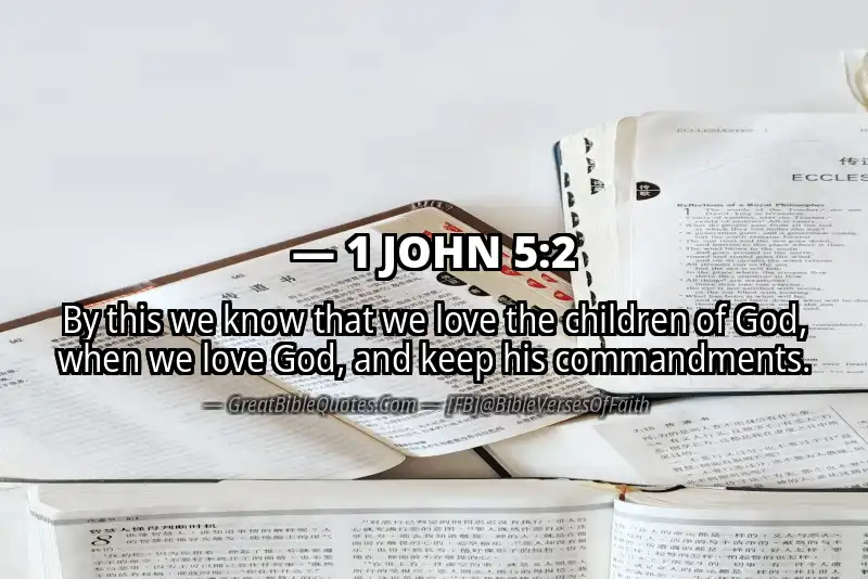 Bible verse: 1 JOHN 5:2 Image