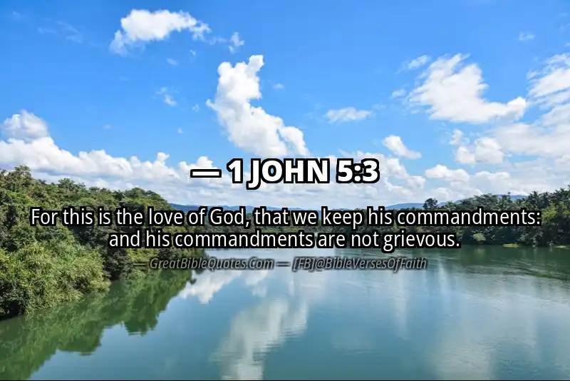 1 JOHN 5:3 Verse Image