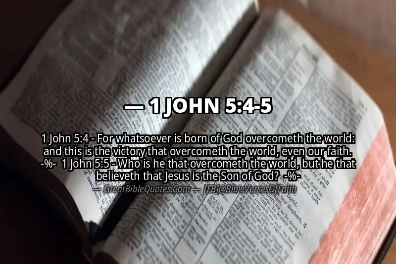 1 JOHN 5:4-5 Verse Image
