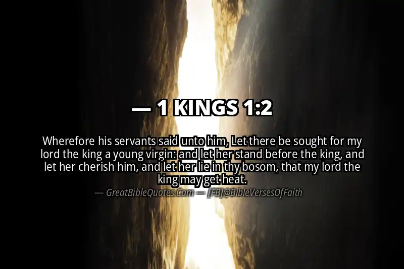 Bible verse: 1 KINGS 1:2 Image