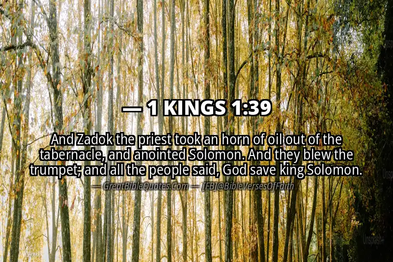 1 KINGS 1:39 Verse