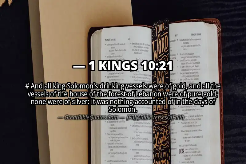 1 KINGS 10:21 Verse