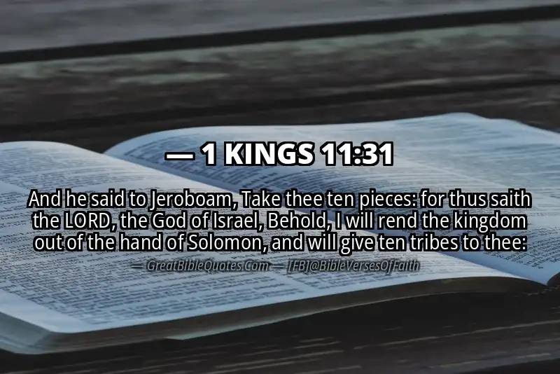 1 KINGS 11:31 Verse Image