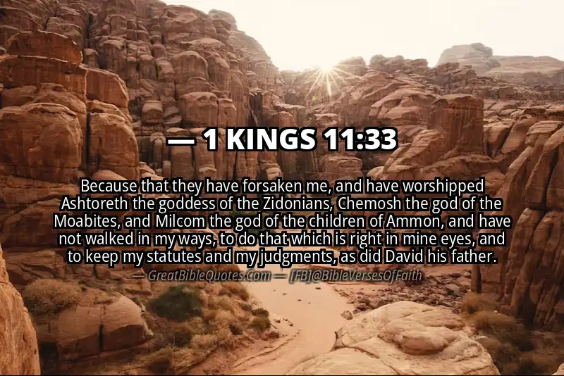 1 KINGS 11:33 Verse